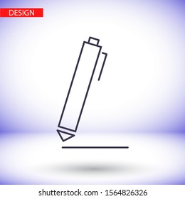 Vector icon a pen 10 EPS . Lorem Ipsum Illustration design