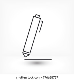 Vector icon a pen 10 EPS
