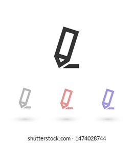 Vector icon a pen Illustration design.