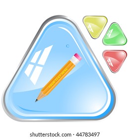 vector icon of pencil