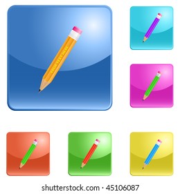 vector icon of pencil