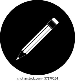 vector icon of pencil. All layers are grouped.
