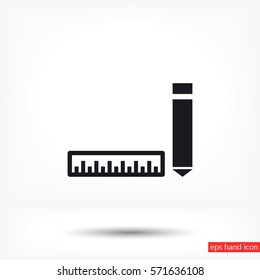 vector icon Pencil scaling