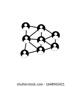 Vector icon of people network on eps 10
