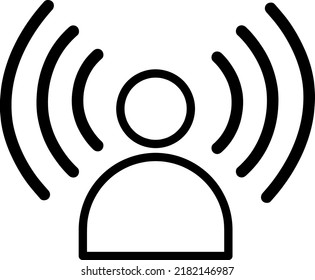 Vector icon of people talking. Flat icon symbol of someone communicating.eps
