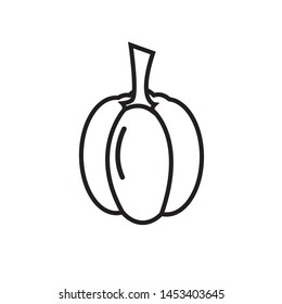 
Vector icon of a peper on a white background.