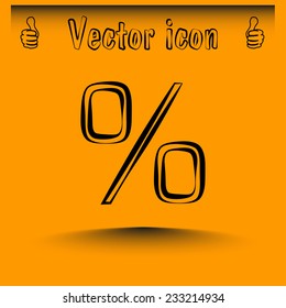 Vector icon percent