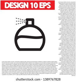 Vector icon perfume 10 EPS . Lorem Ipsum Illustration design