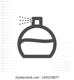 Vector icon perfume 10 EPS . Lorem Ipsum Illustration design