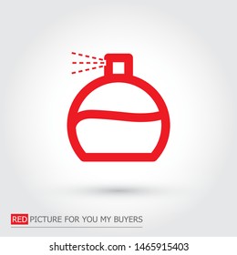 Vector icon perfume 10 EPS . Lorem Ipsum Illustration design