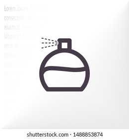 Vector icon perfume 10 EPS . Lorem Ipsum Illustration design