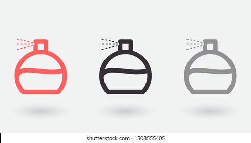 Vector icon perfume 10 EPS . Lorem Ipsum Illustration design