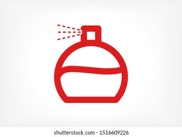 Vector icon perfume 10 EPS . Lorem Ipsum Illustration design