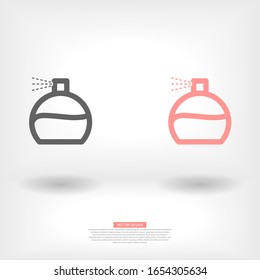Vector icon perfume 10 EPS . Lorem Ipsum Illustration design