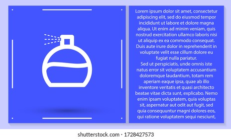 Vector icon perfume 10 EPS . Lorem Ipsum Illustration design