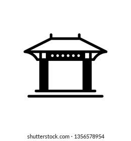 Vector icon for pergola