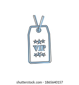 Tarjeta de persona de icono del vector, tarjeta de cliente. Ilustración vectorial de una insignia de identificación con una foto de estilo de caricatura sobre fondo blanco aislado.