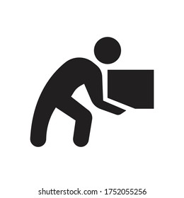 Icono vectorial de las cajas de elevación de personas