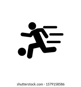 Vector icon of a person running at eps 10

