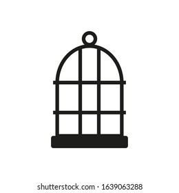 vector icon, pet bird cage