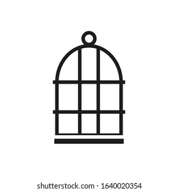 vector icon, pet bird cage