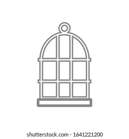vector icon, pet bird cage