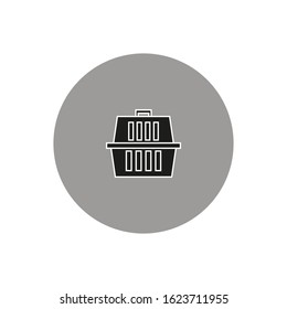 vector icon, pet transport box