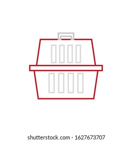 vector icon, pet transport box
