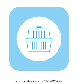 vector icon, pet transport box