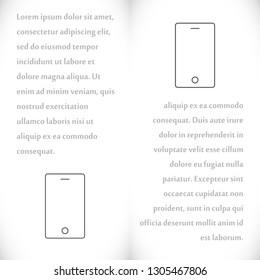 Vector icon phone