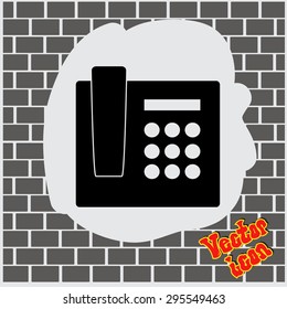 Vector icon of a phone