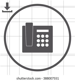 Vector icon of a phone.