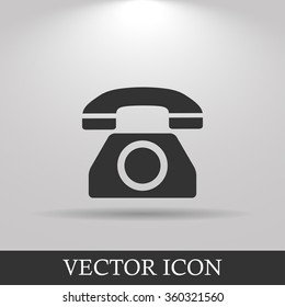 Vector icon of a phone. Flat design style eps 10
