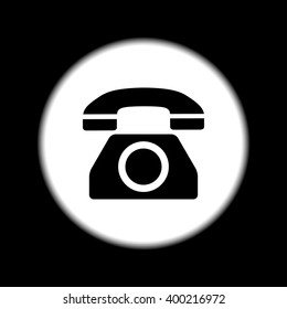 Vector icon of a phone. Flat design style eps 10
