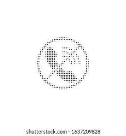  vector icon Phone in halftone
