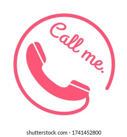 Vector icon for phone making a loud noise The concept of calling to order products.
