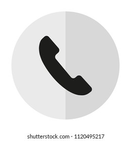 vector icon Phone on a background with a vertical shadow