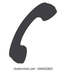 Vector icon phone, telephone handset icon. Call sign, symbol