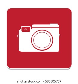 Vector icon of a photo camera isolated image