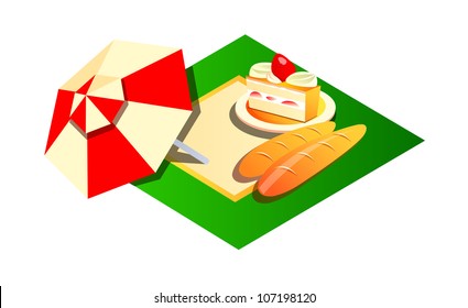 vector icon picnic