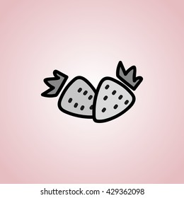vector icon pictogram strawberry berry sign web