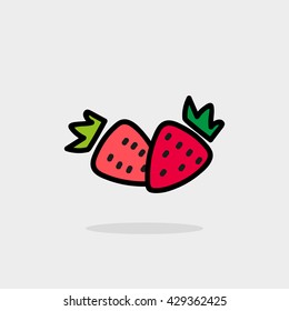 vector icon pictogram strawberry berry sign web