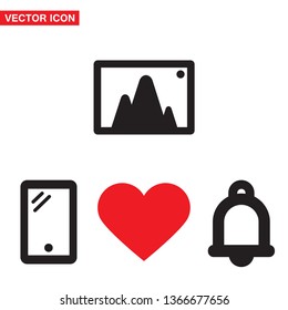 Vector icon picture 10 EPS