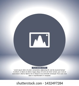 Vector icon picture 10 EPS . Lorem Ipsum Illustration design