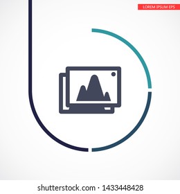 Vector icon picture 10 EPS . Lorem Ipsum Illustration design