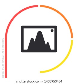 Vector icon picture 10 EPS . Lorem Ipsum Illustration design