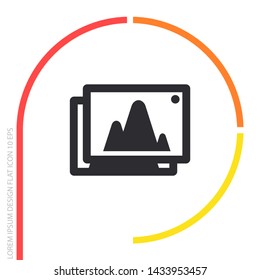 Vector icon picture 10 EPS . Lorem Ipsum Illustration design