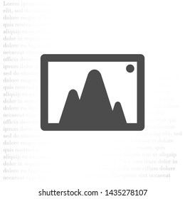 Vector icon picture 10 EPS . Lorem Ipsum Illustration design