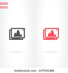 Vector icon picture 10 EPS . Lorem Ipsum Illustration design