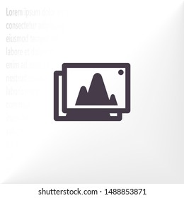 Vector icon picture 10 EPS . Lorem Ipsum Illustration design